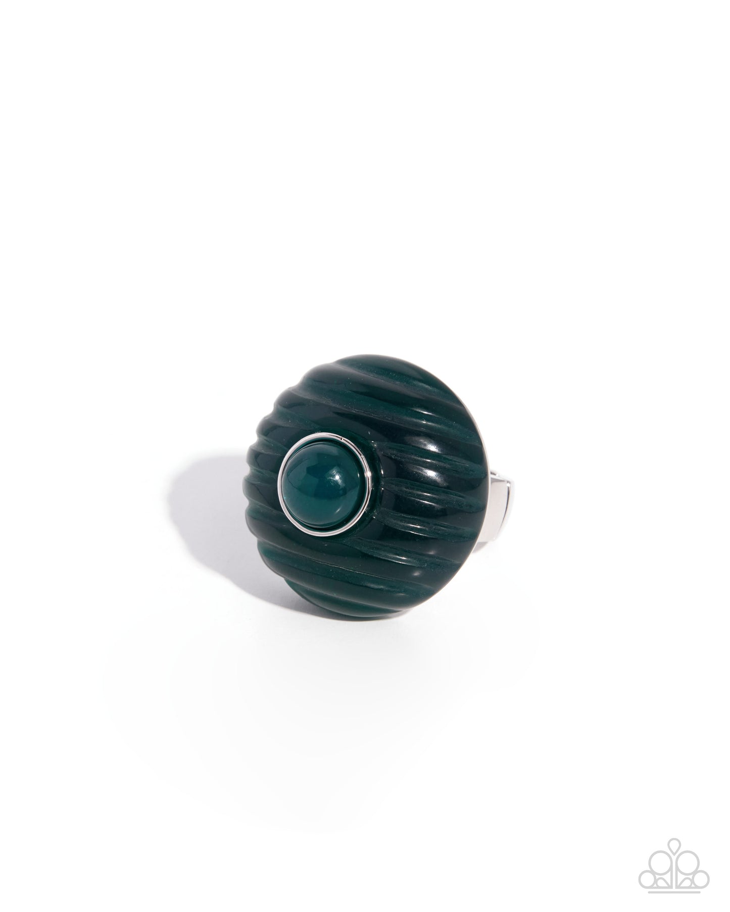 Glossy Game - green - Paparazzi ring