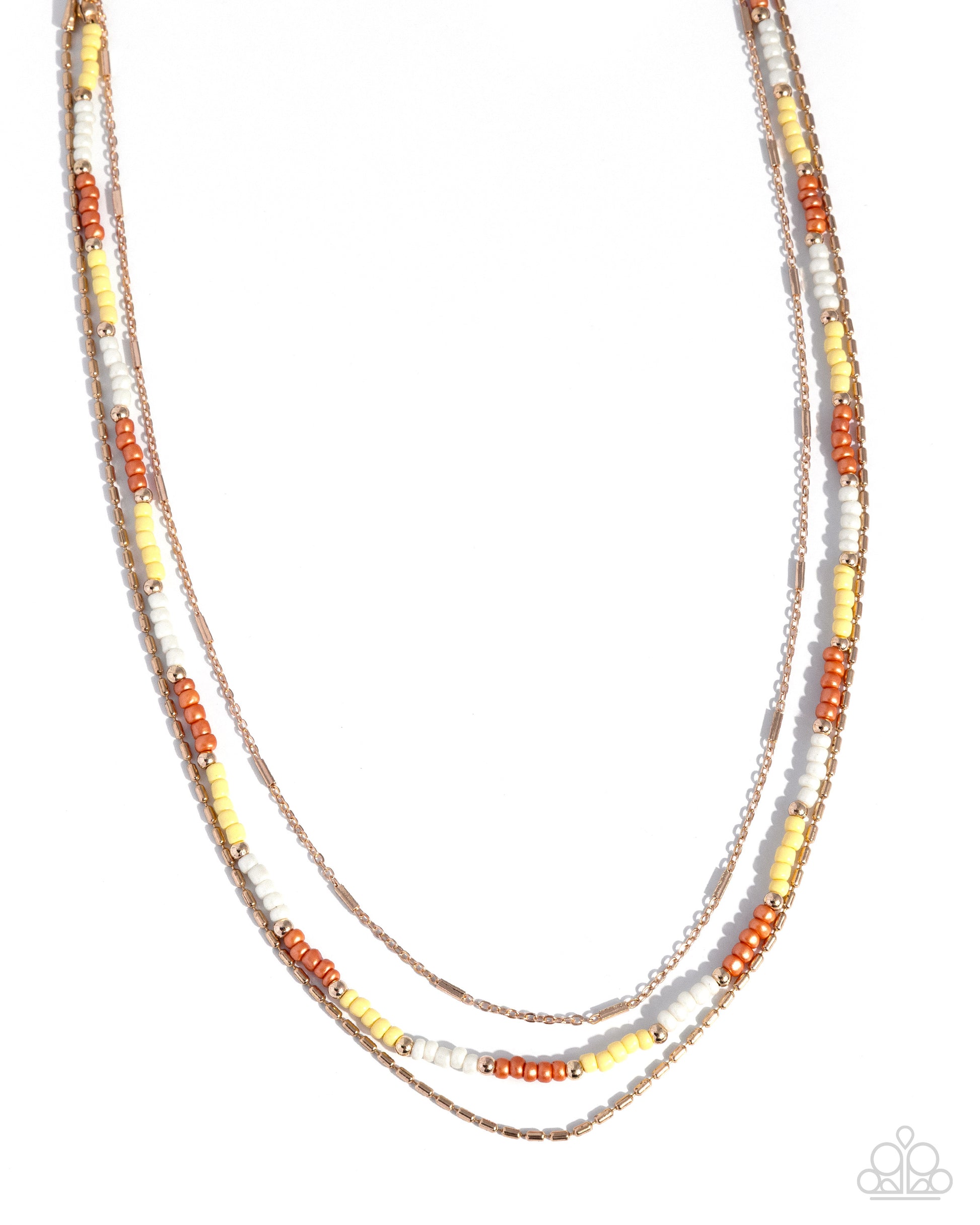 Glossy Generosity - yellow - Paparazzi necklace
