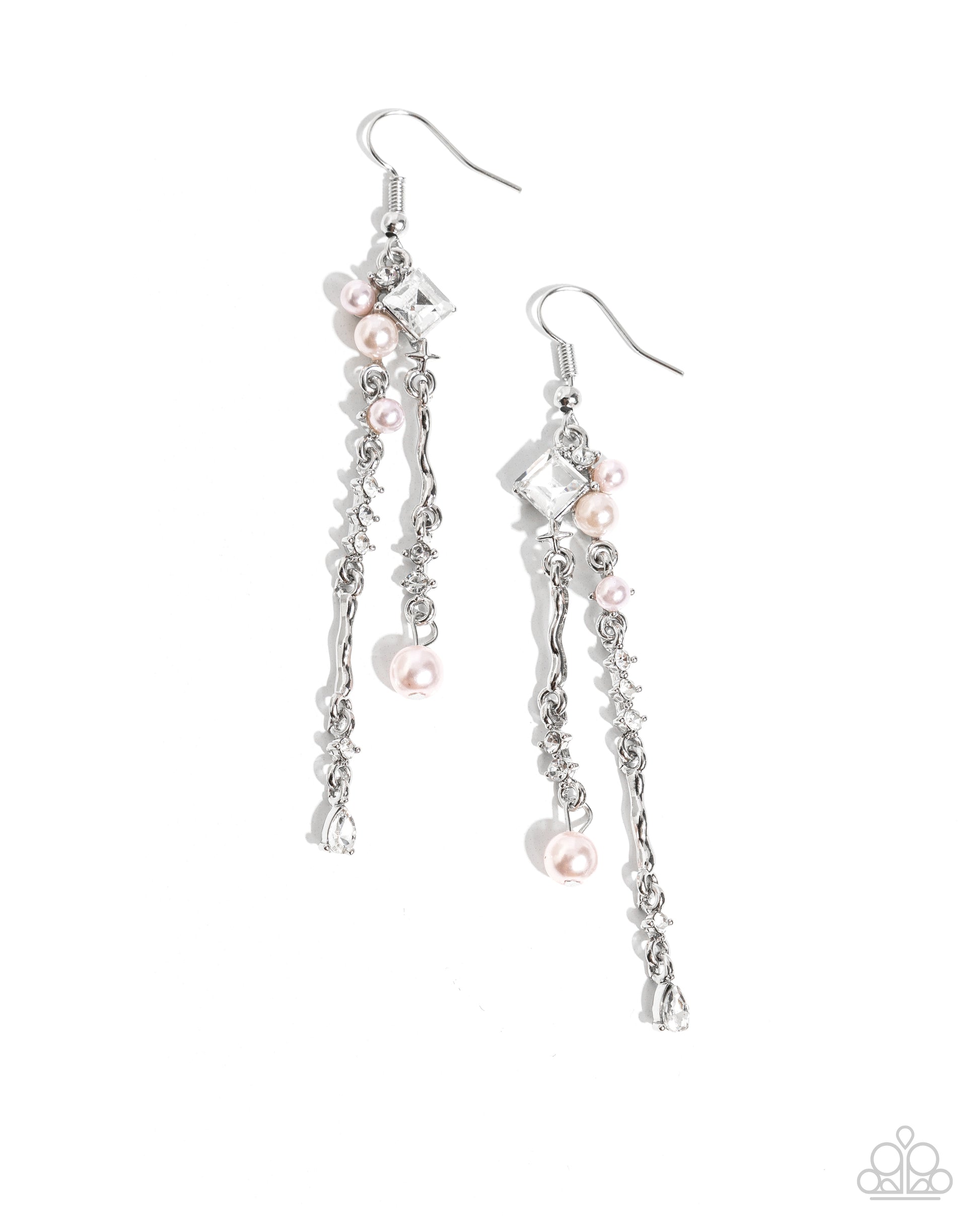Glowing Gamut - pink - Paparazzi earrings