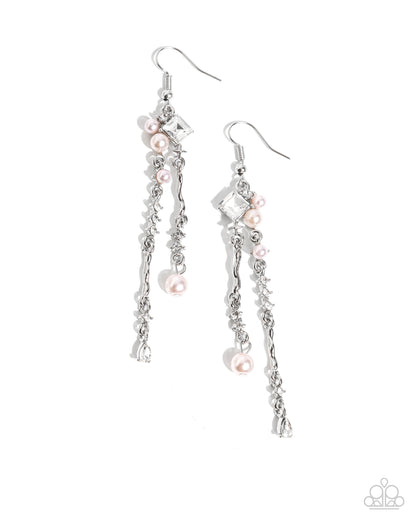 Glowing Gamut - pink - Paparazzi earrings