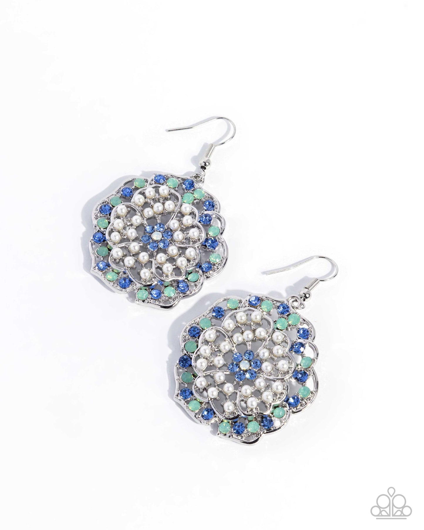 Glowing Grace - blue - Paparazzi earrings