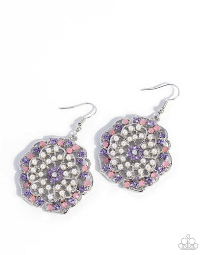 Glowing Grace - purple - Paparazzi earrings