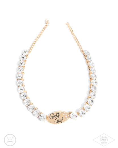 God's Girl - gold - Paparazzi necklace