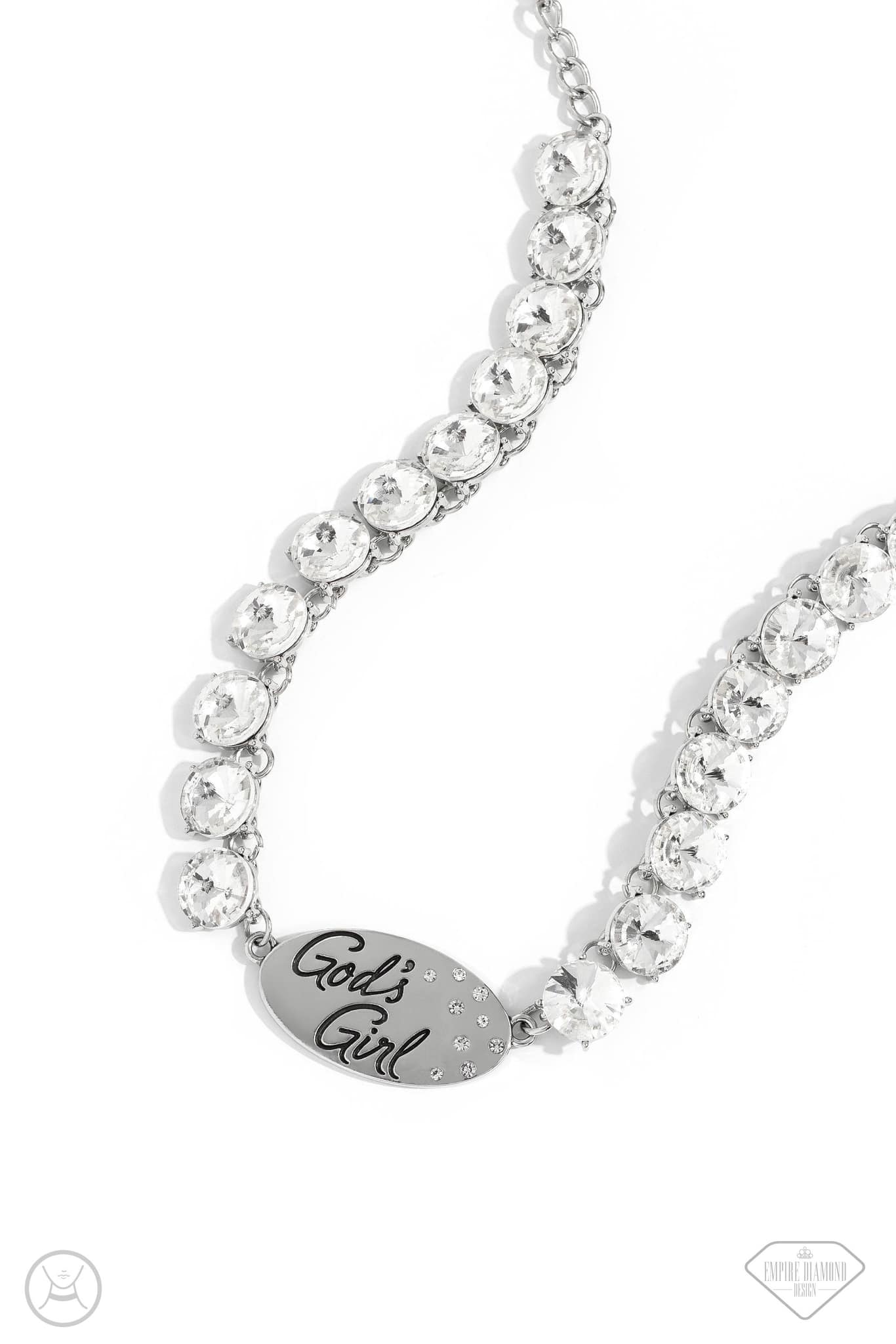 God's Girl - white - Paparazzi necklace