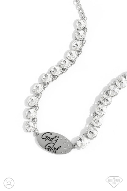 God's Girl - white - Paparazzi necklace