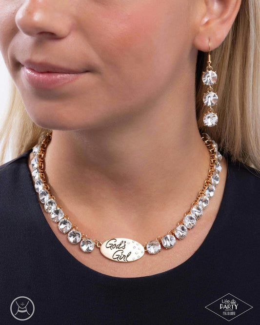 God's Girl - gold - Paparazzi necklace