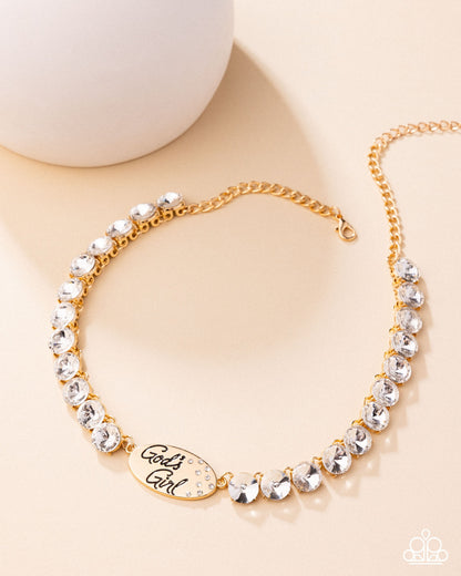 God's Girl - gold - Paparazzi necklace