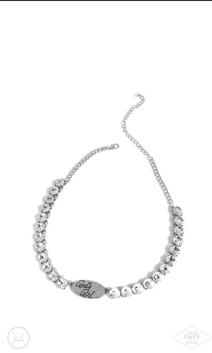 God's Girl - white - Paparazzi necklace
