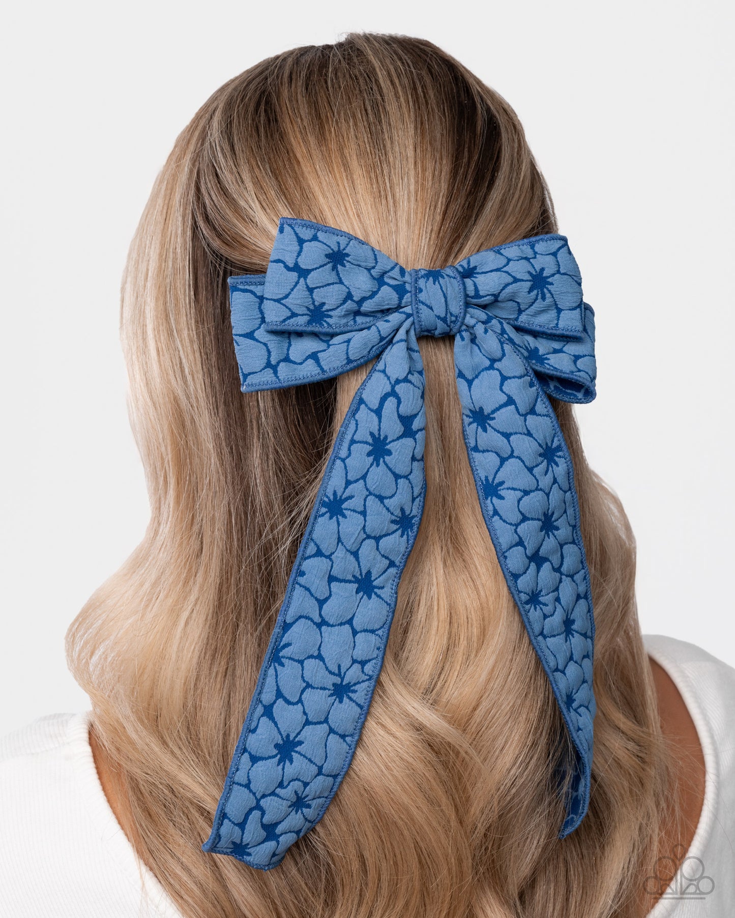Good to BOW - blue - Paparazzi hair clip