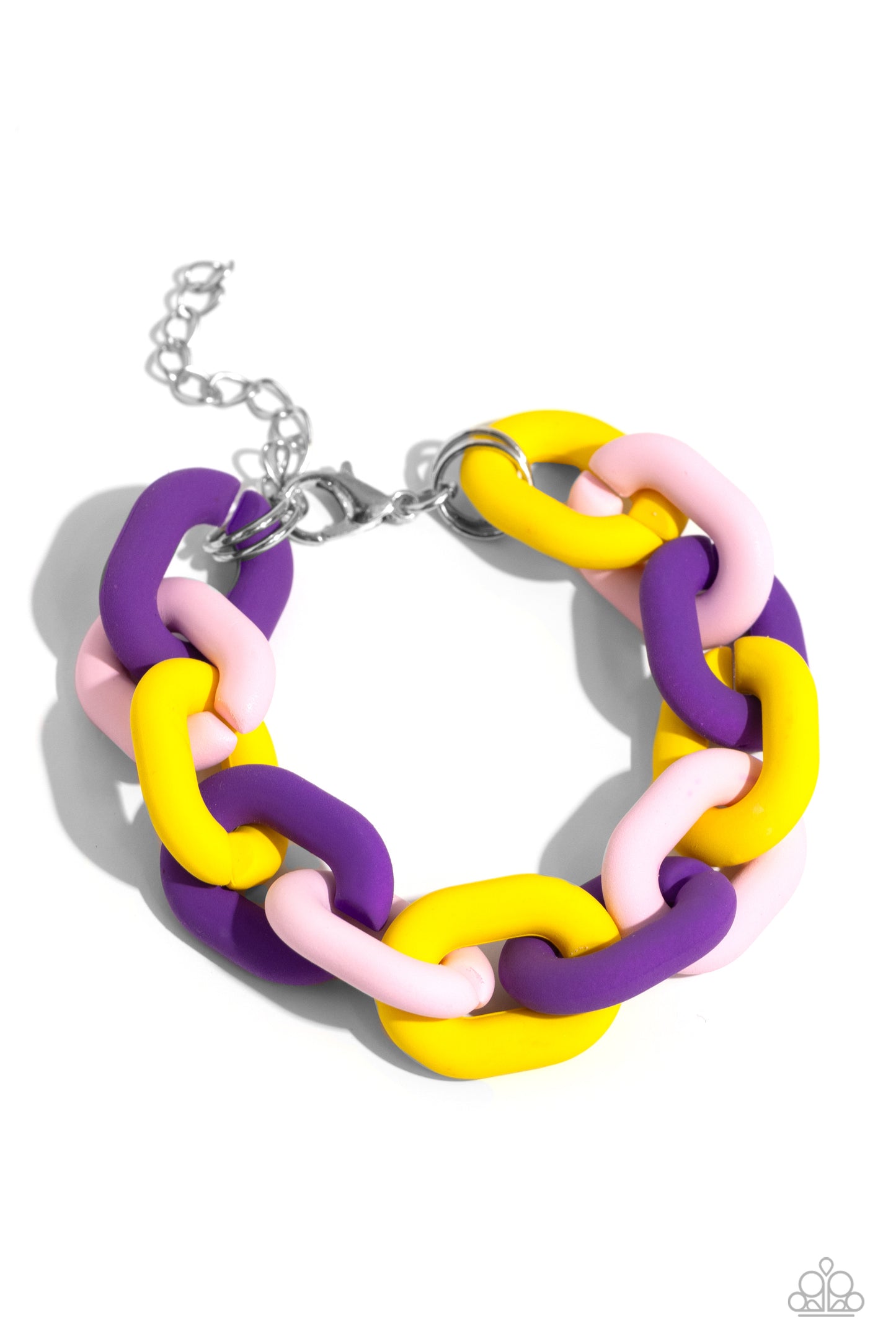 Go the Extra SMILE - purple - Paparazzi bracelet
