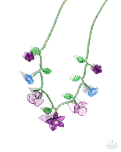 Gourmet Garden - purple - Paparazzi necklace