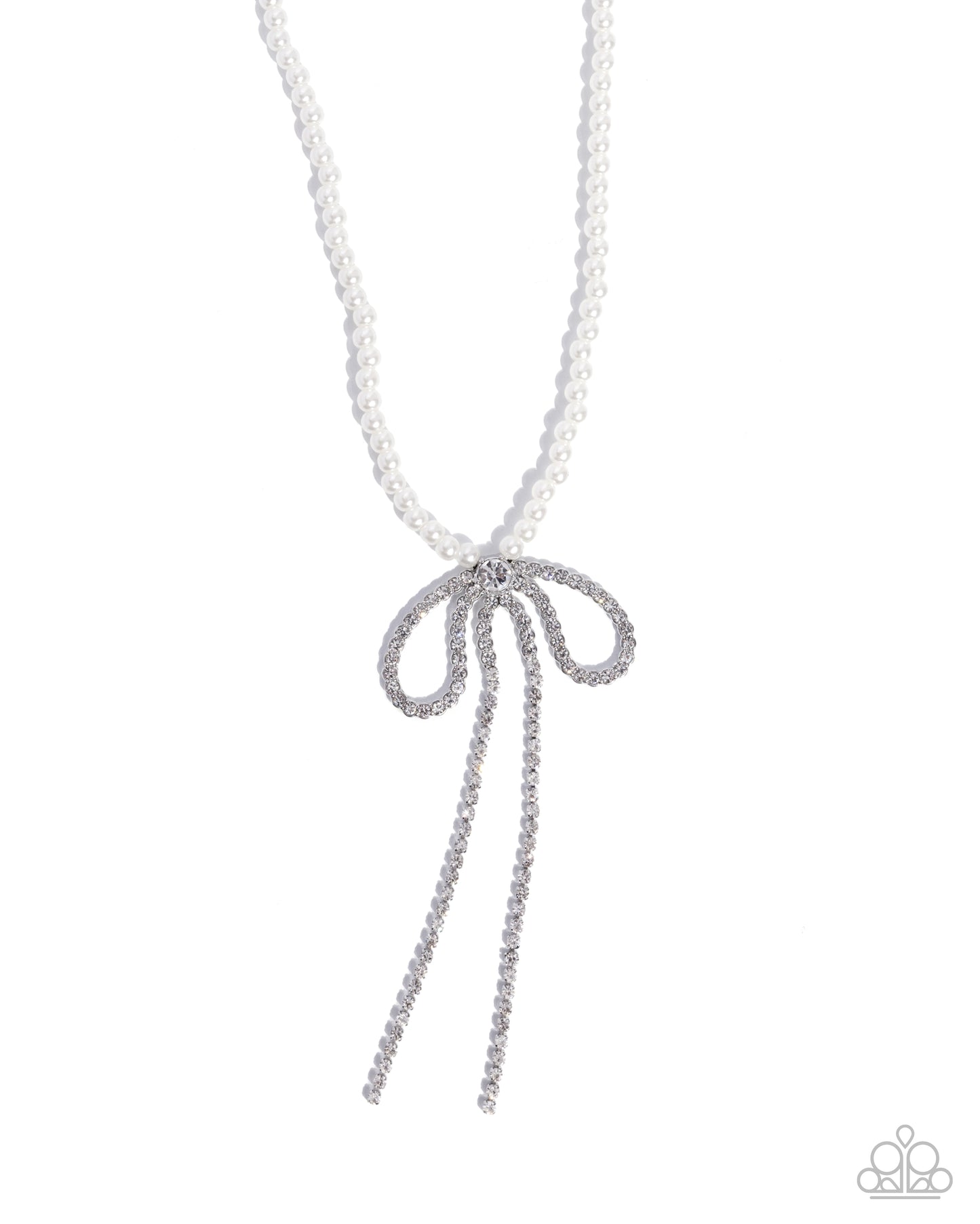 Grace and Favor - white - Paparazzi necklace