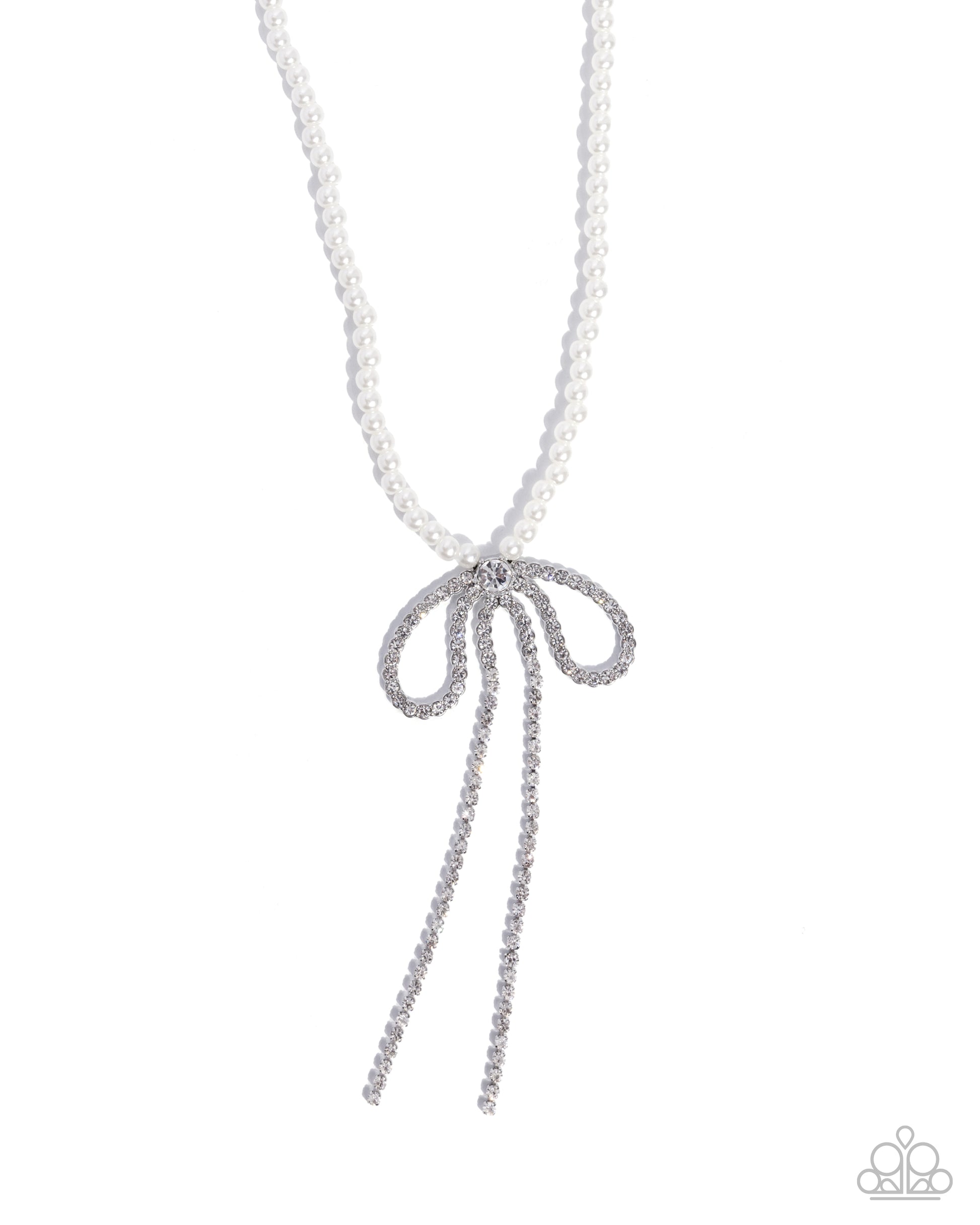 Grace and Favor - white - Paparazzi necklace