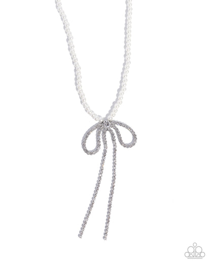 Grace and Favor - white - Paparazzi necklace