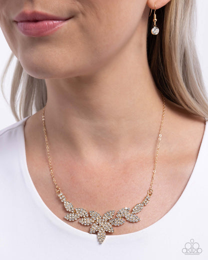Graceful Genre - gold - Paparazzi necklace
