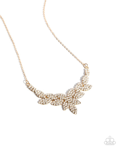 Graceful Genre - gold - Paparazzi necklace