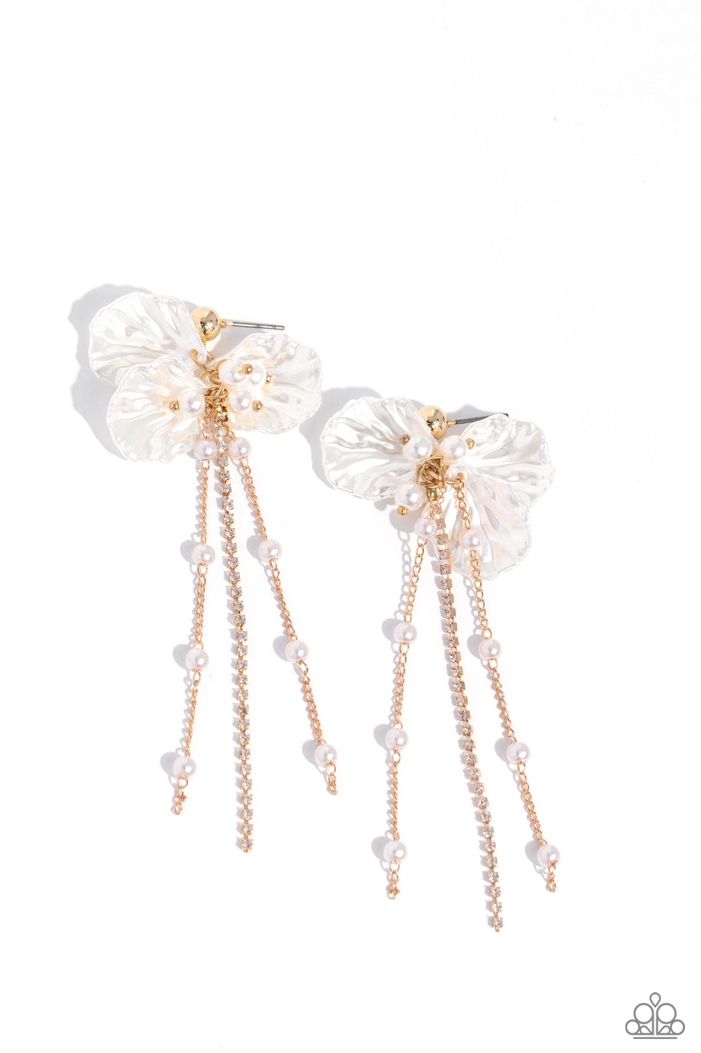 Graceful Gesture - gold - Paparazzi earrings