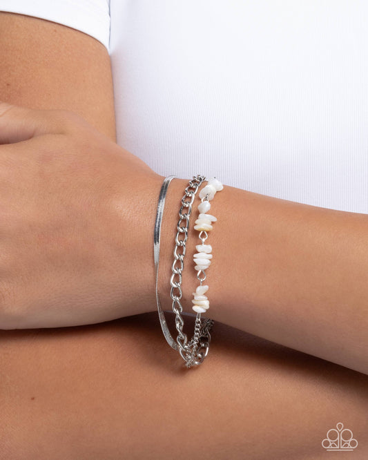 Gracious Host - white - Paparazzi bracelet