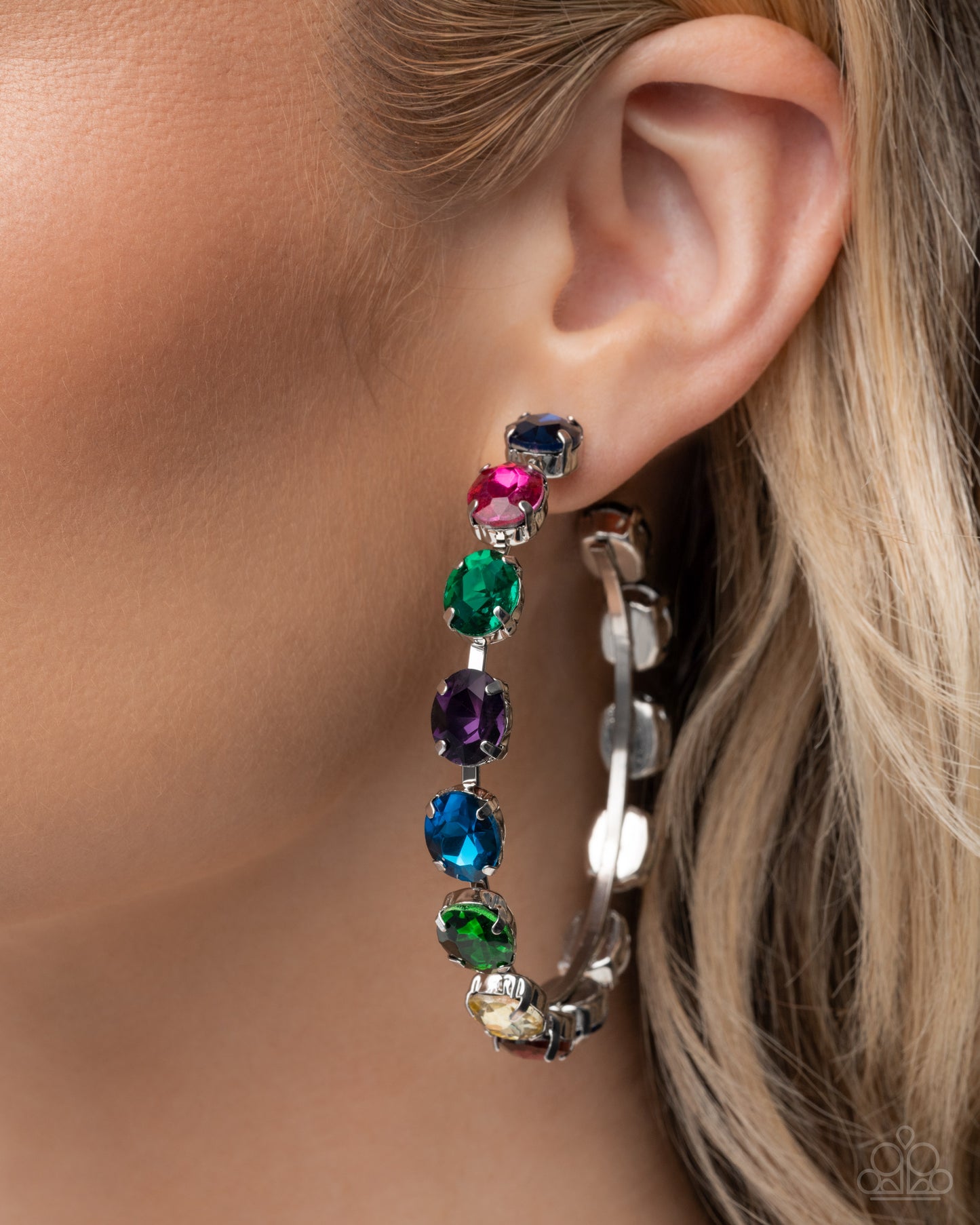 Grand Finale Glitz - multi - Paparazzi earrings