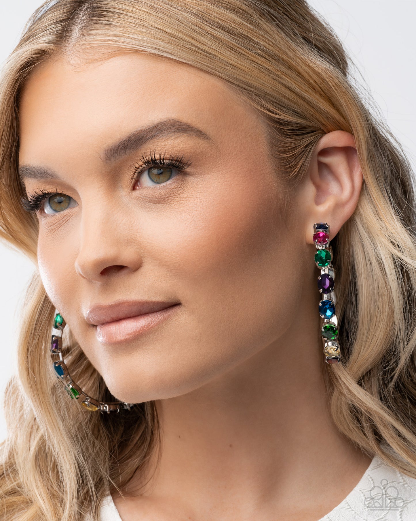 Grand Finale Glitz - multi - Paparazzi earrings