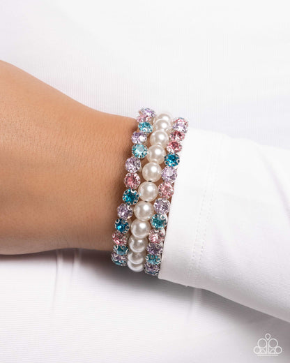 Grandiose Glitz - multi - Paparazzi bracelet