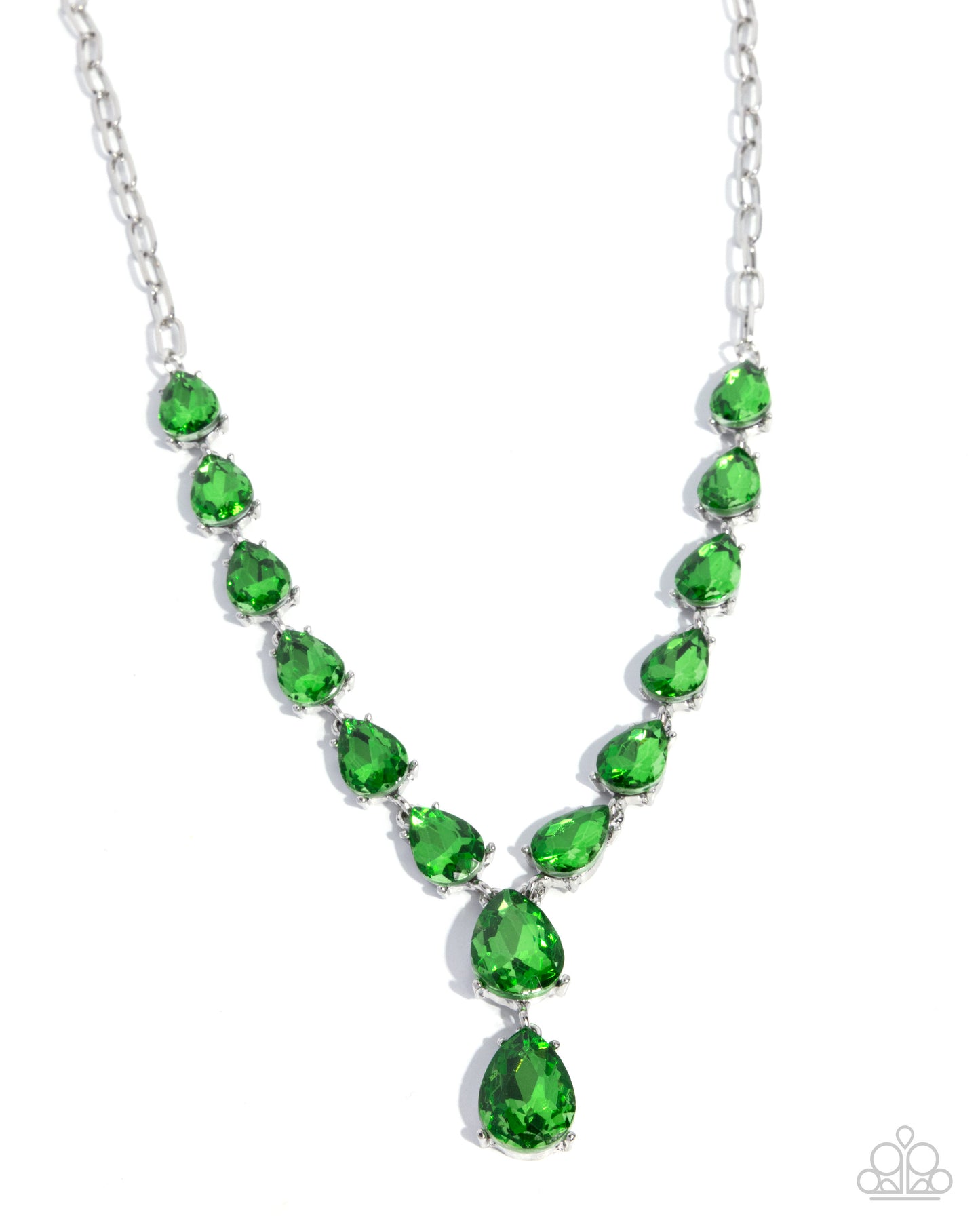 Gratifying Gems - green - Paparazzi necklace