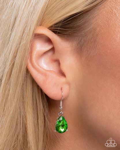 Gratifying Gems - green - Paparazzi necklace