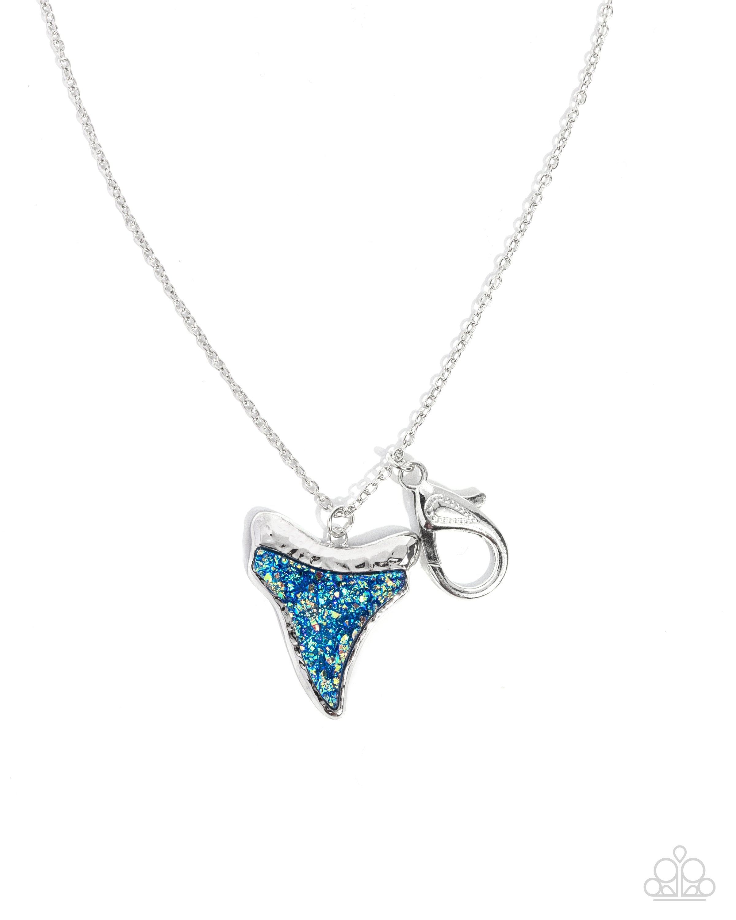 Great White - blue - Paparazzi LANYARD necklace – JewelryBlingThing