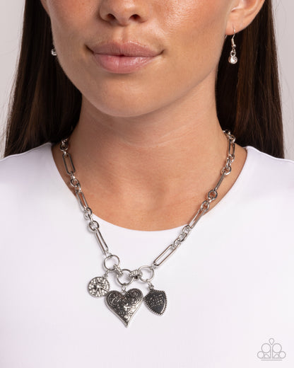 Greater Love - white - Paparazzi necklace