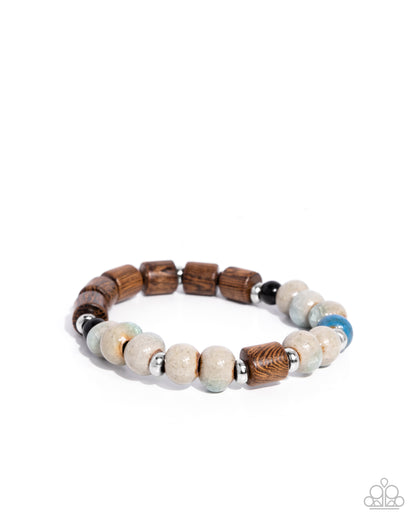 Greater WOOD - multi - Paparazzi MENS bracelet