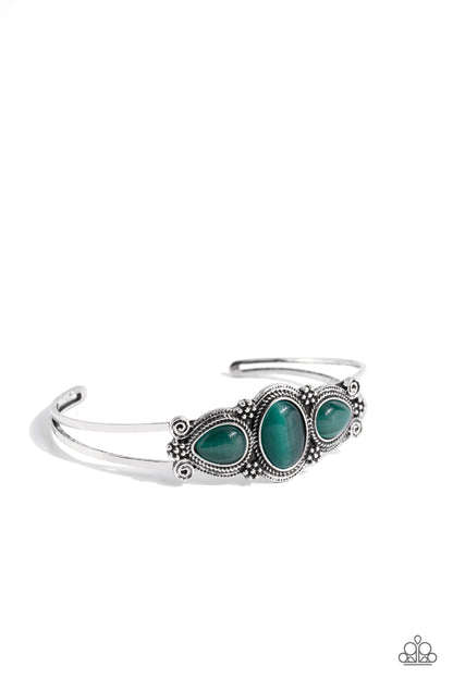 Greenhouse Glamour - green - Paparazzi bracelet