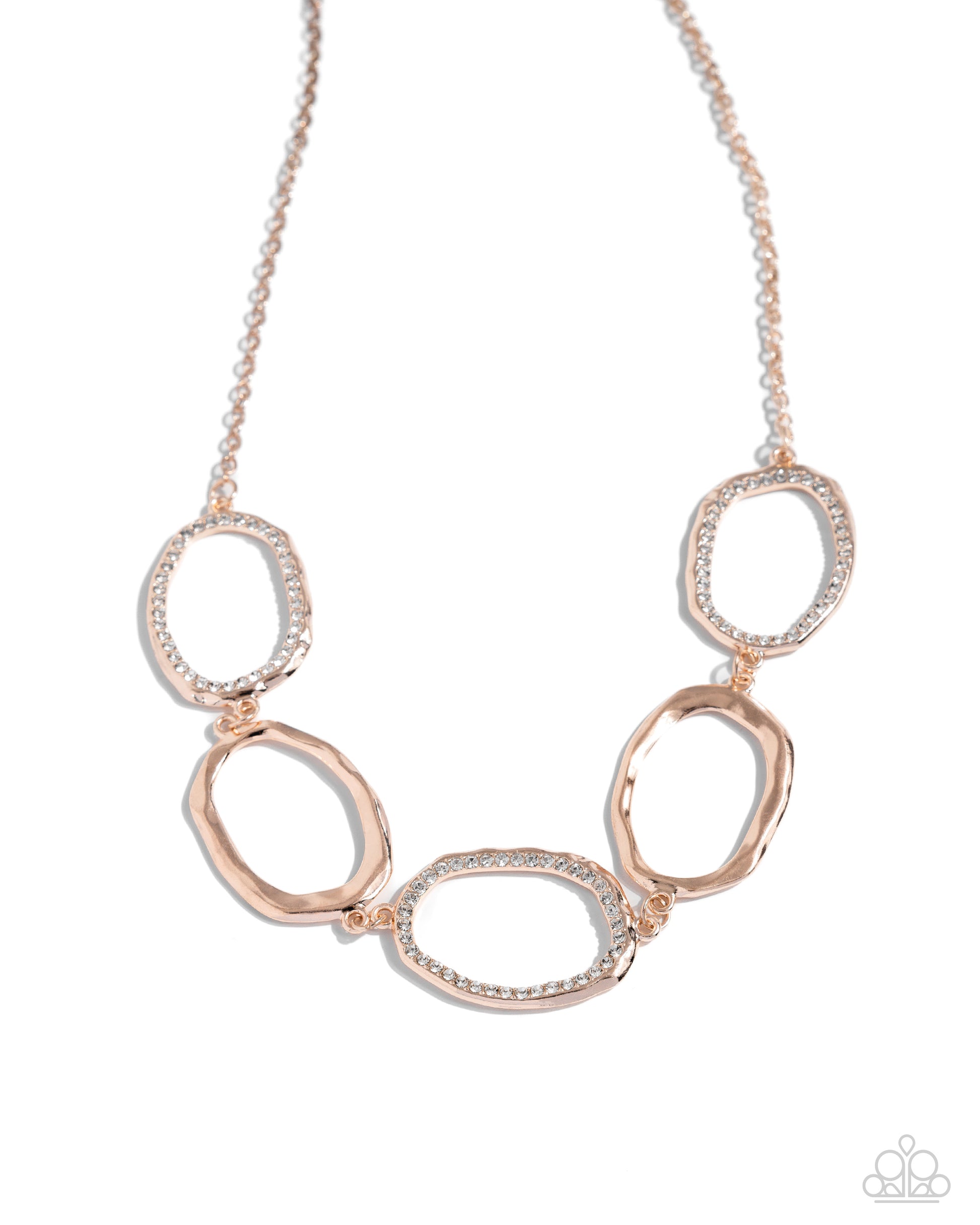 Gritty Go-Getter - rose gold - Paparazzi necklace