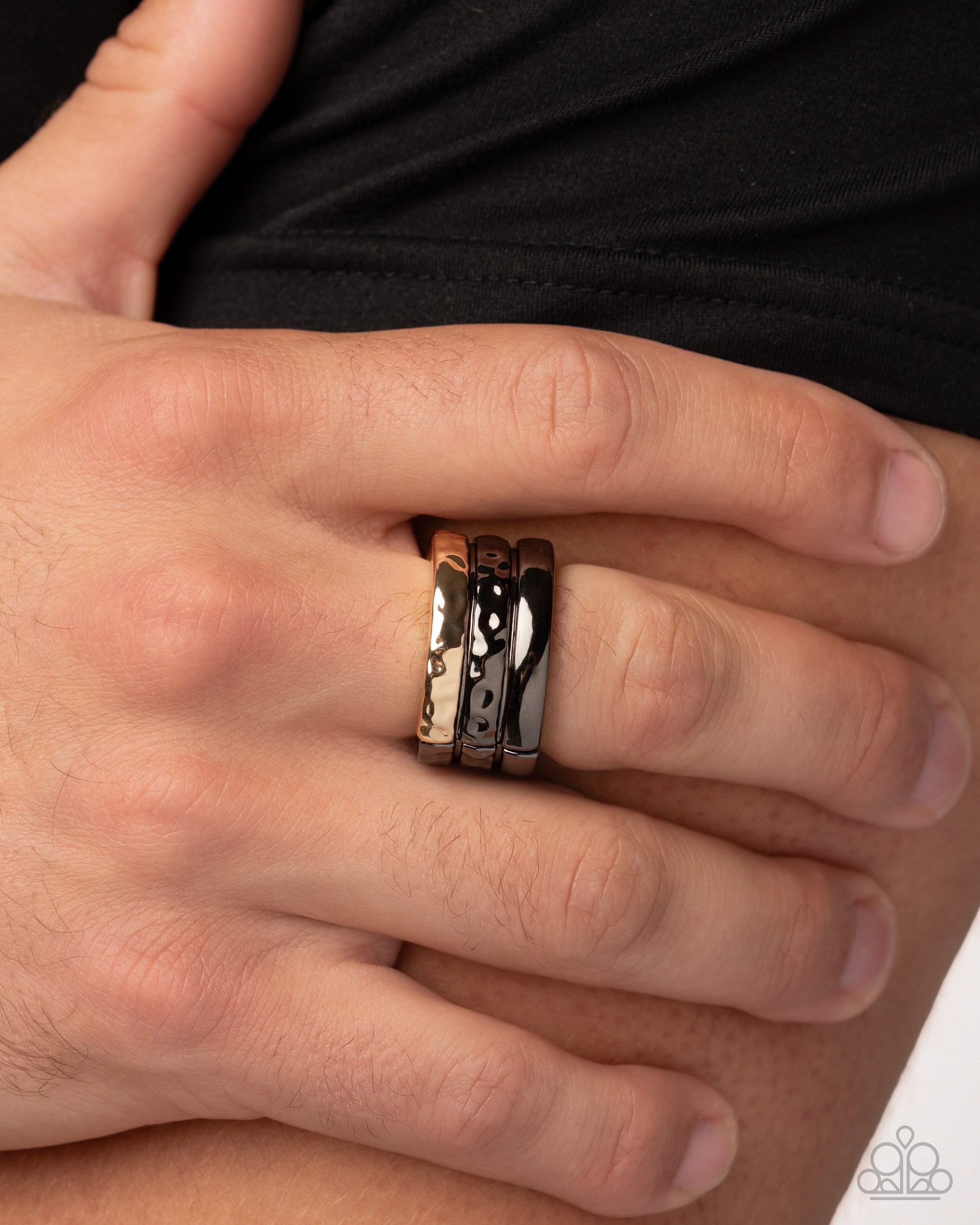Gritty Guest - multi - Paparazzi MENS ring