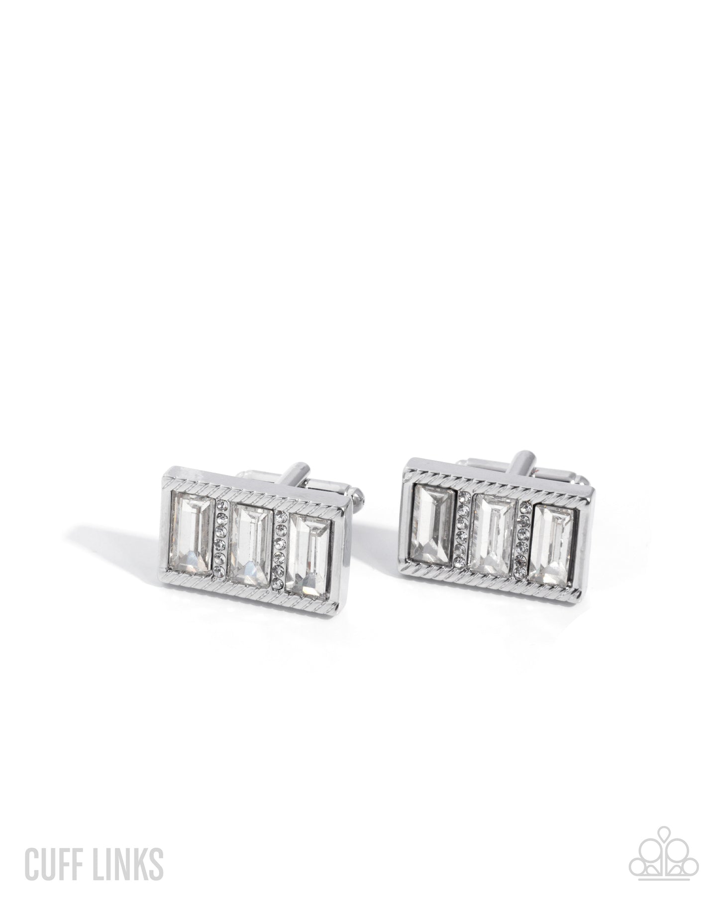 Groundbreaking Gallery - white - Paparazzi MENS cufflinks