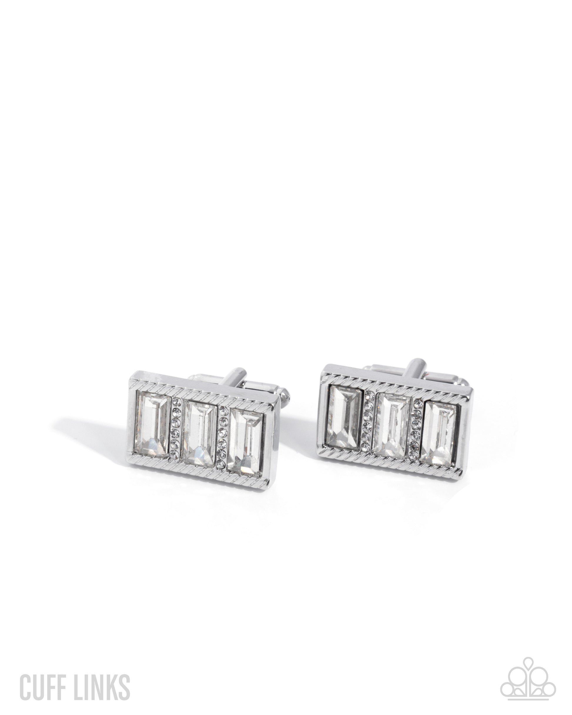 Groundbreaking Gallery - white - Paparazzi MENS cufflinks
