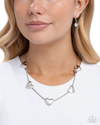 Group Date - silver - Paparazzi necklace