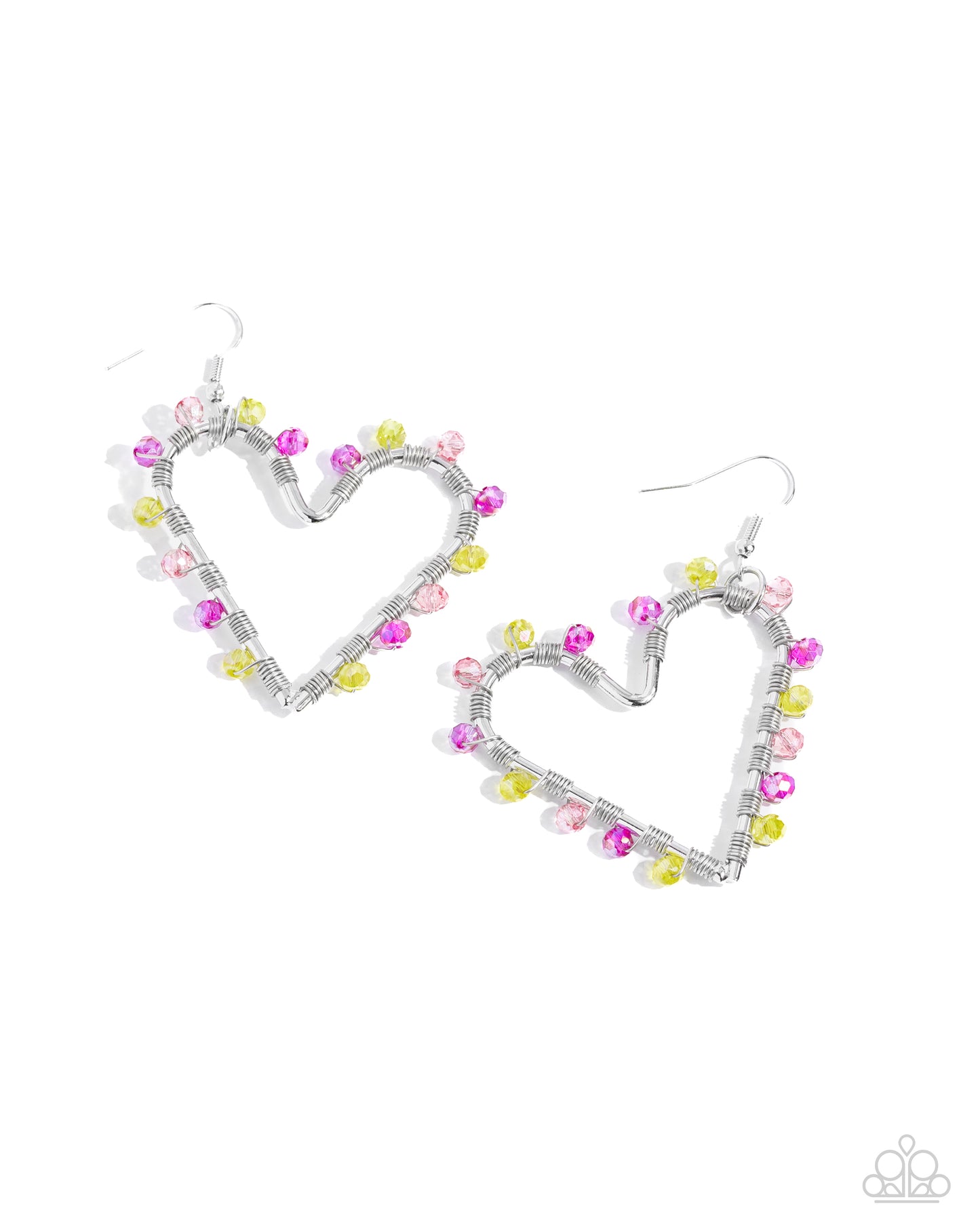 HEART of Your World - multi - Paparazzi earrings