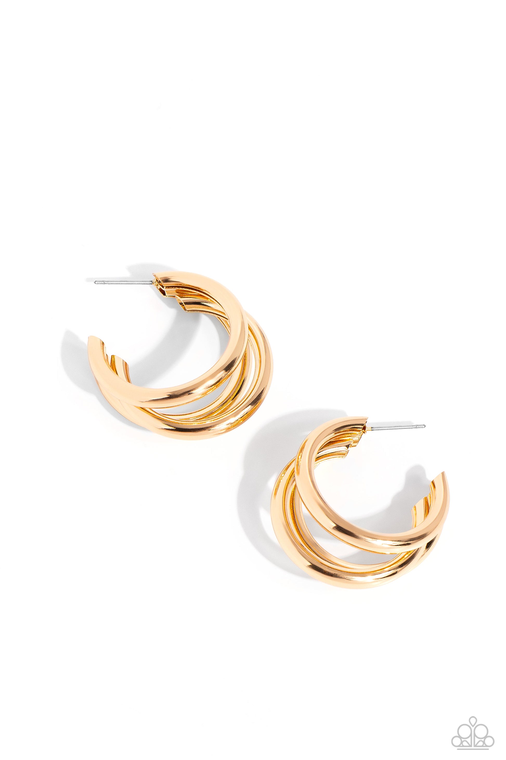 HOOP of the Day - gold - Paparazzi earrings