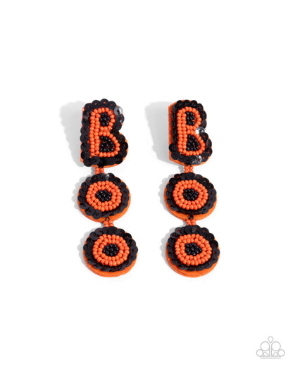Halloween Bash - orange - Paparazzi earrings