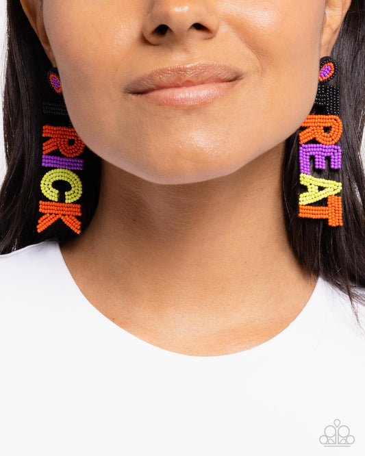 Halloween Hallmark - multi - Paparazzi earrings