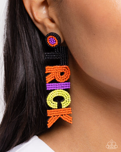 Halloween Hallmark - multi - Paparazzi earrings