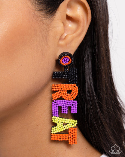 Halloween Hallmark - multi - Paparazzi earrings