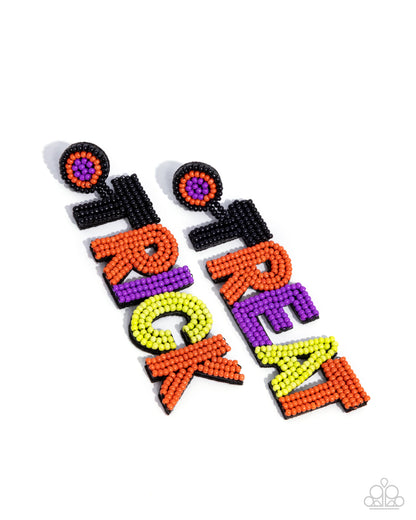 Halloween Hallmark - multi - Paparazzi earrings