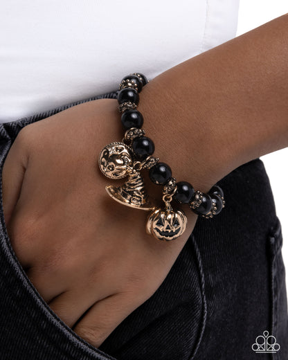 Halloween Homage - black - Paparazzi bracelet