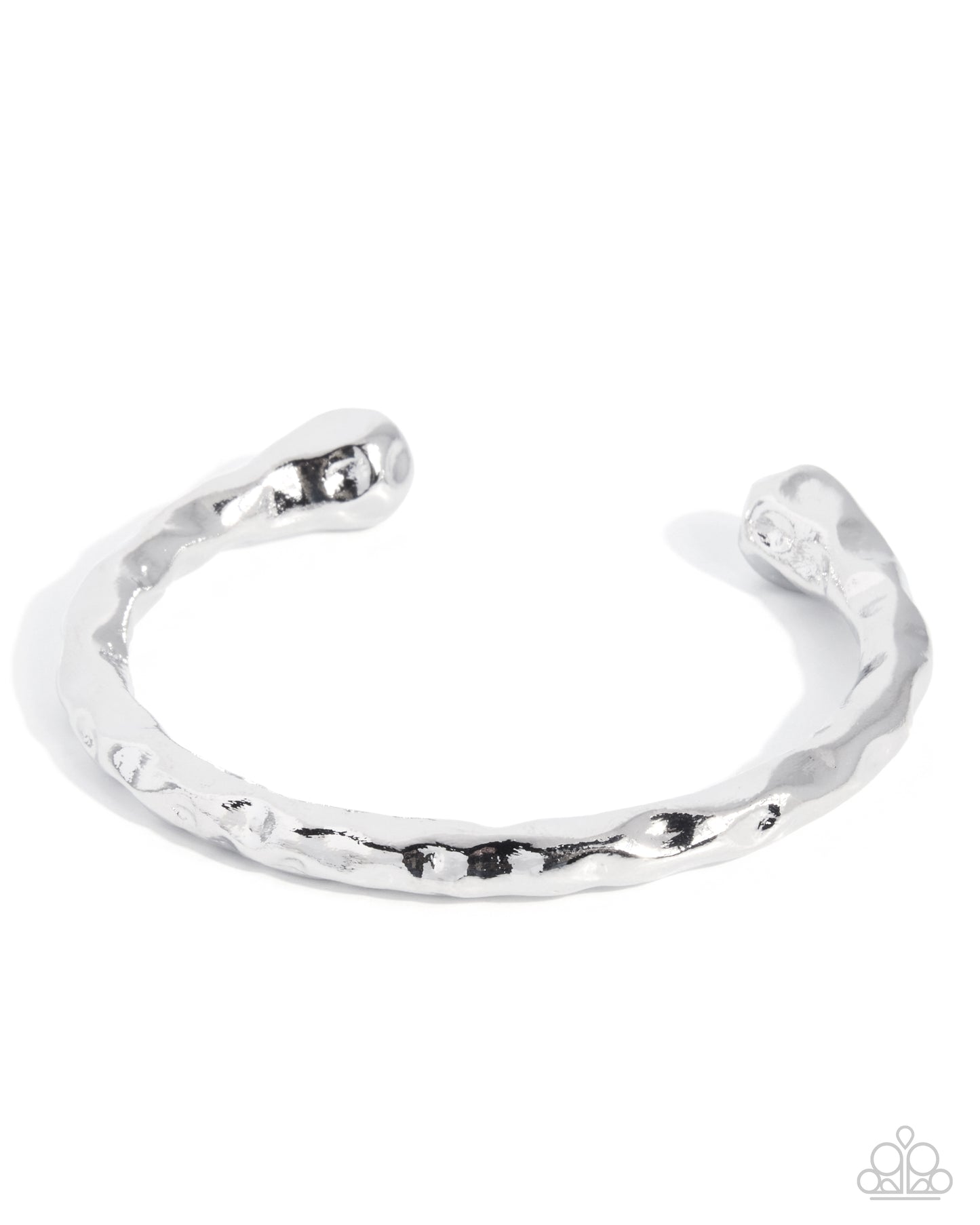 Hammered Haul - silver - Paparazzi bracelet