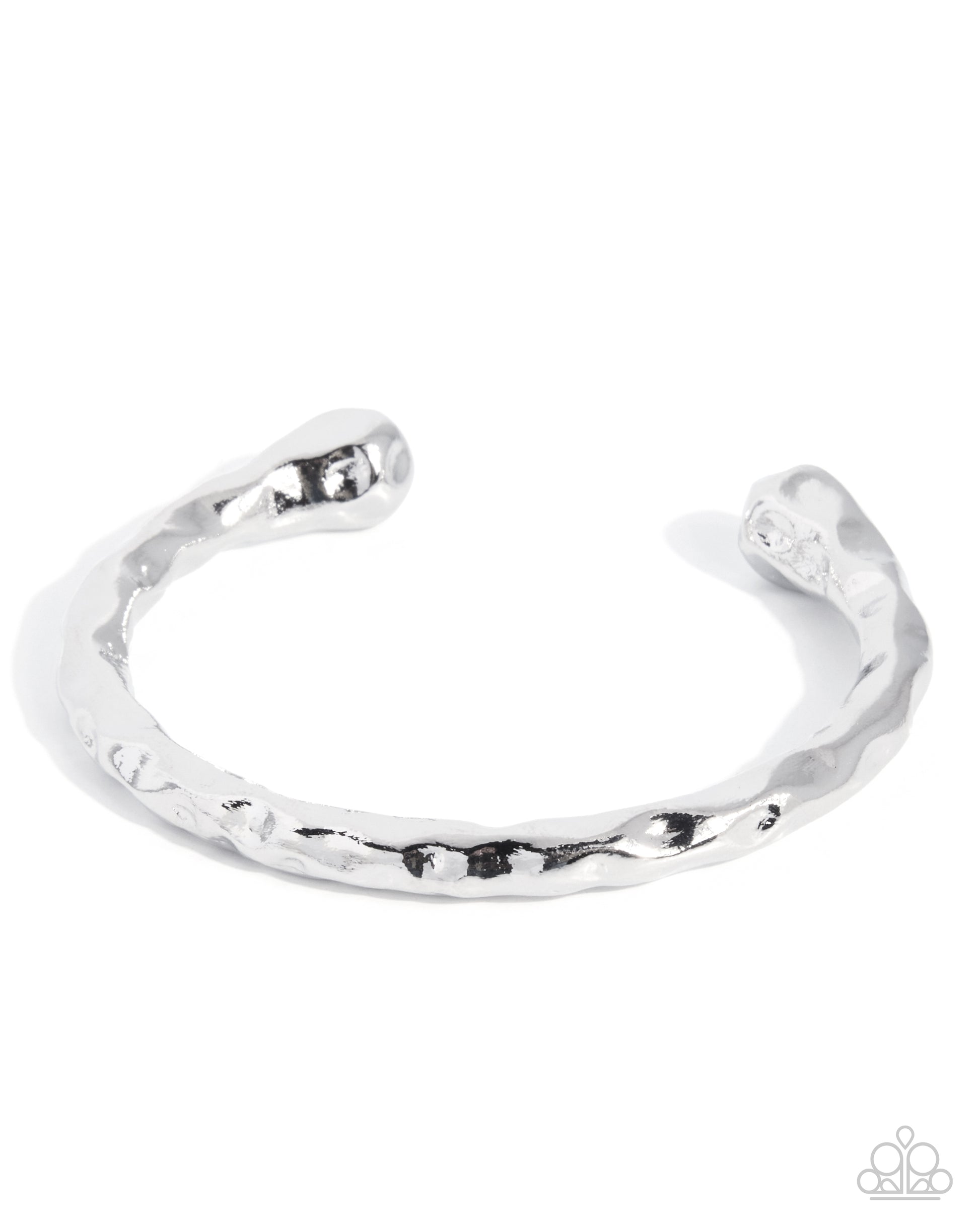 Hammered Haul - silver - Paparazzi bracelet