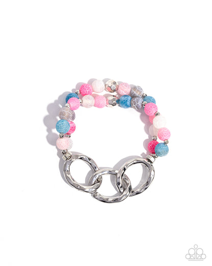 Hammered Haven - pink - Paparazzi bracelet