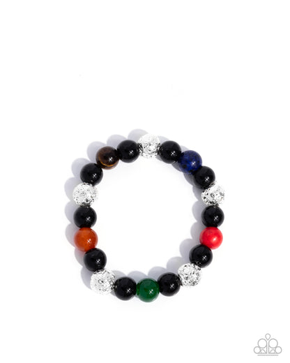 Hammered Hero - multi - Paparazzi MENS bracelet