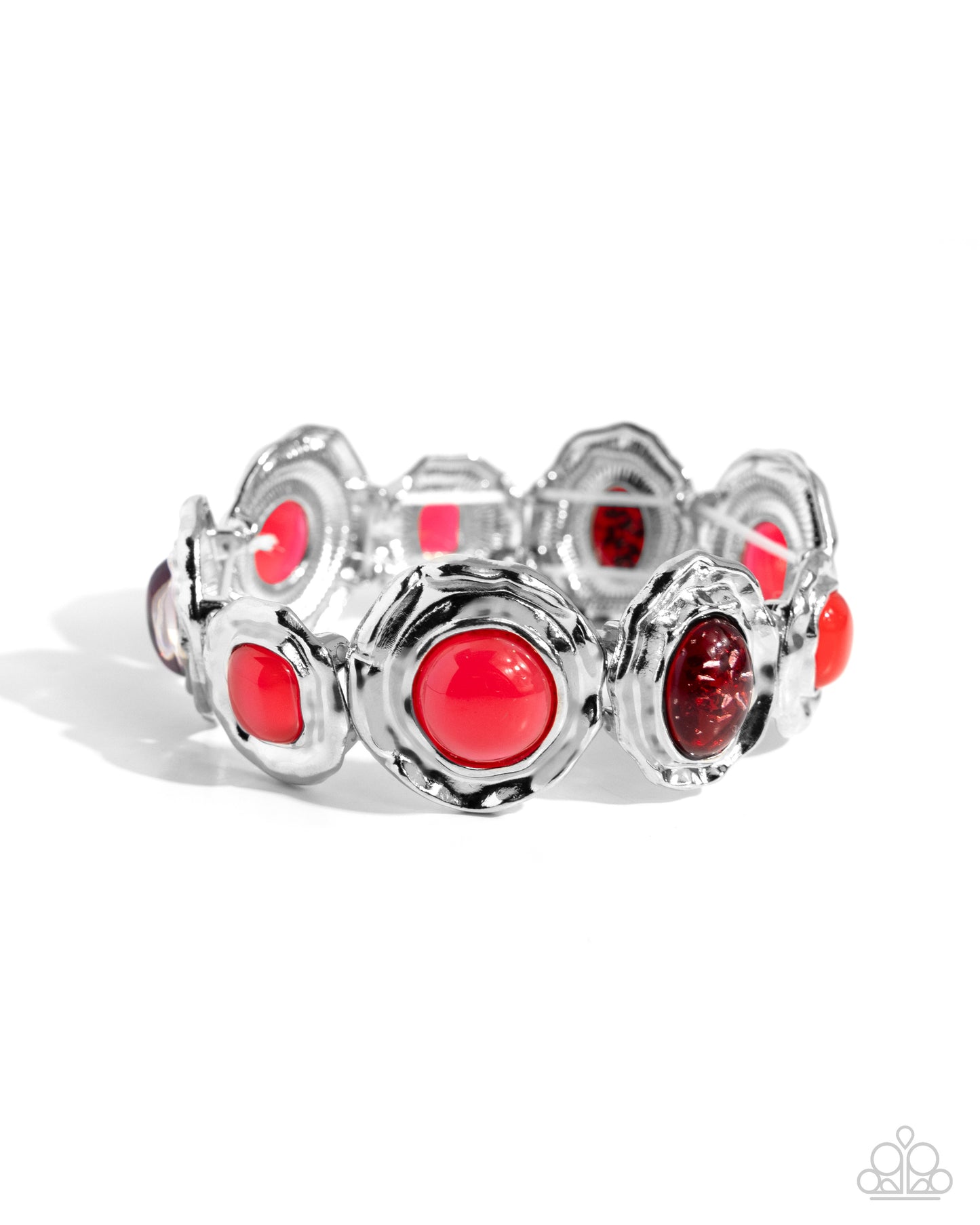 Hammered High - red - Paparazzi bracelet