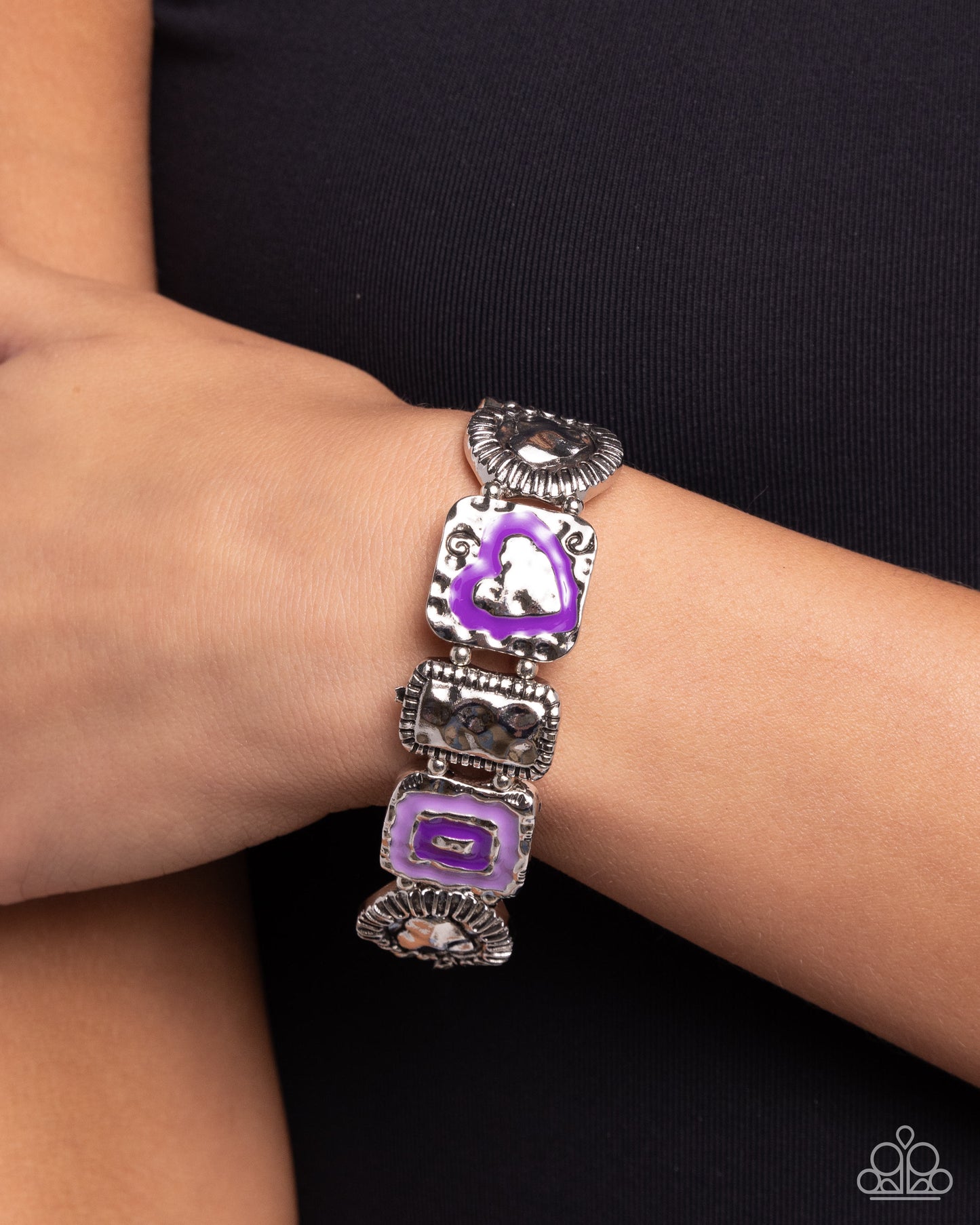 Hammered History - purple - Paparazzi bracelet